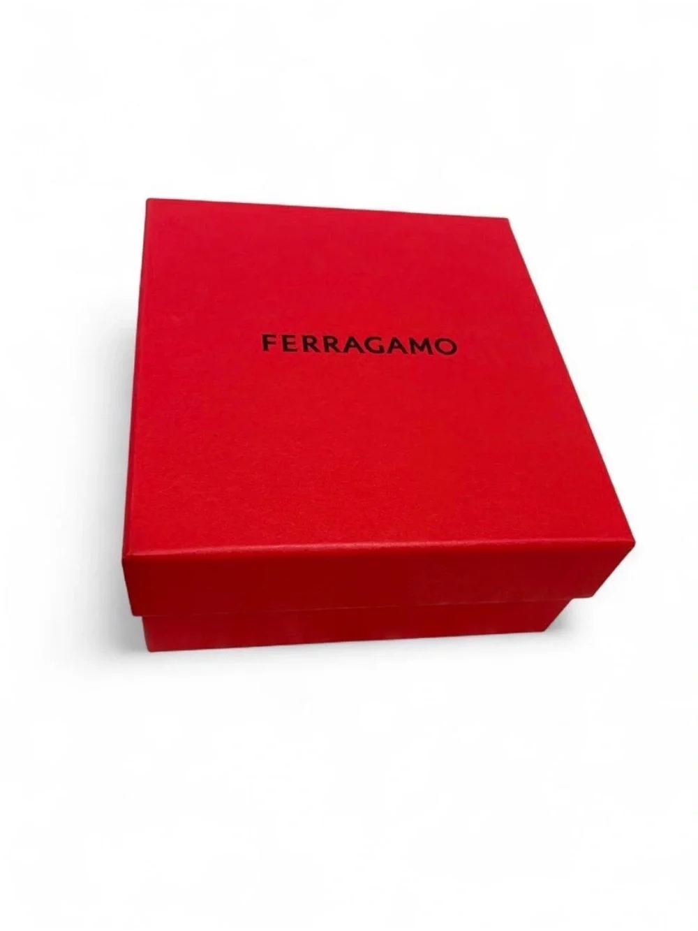 Salvatore Ferragamo Red Gift Box with Black Logo